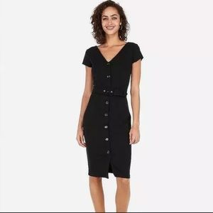 Express black belted midi